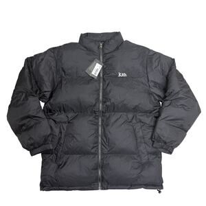 Kith Puffer Jacket Black Mini Logo XL